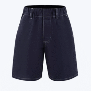 Contrast Stitch Short - Navy