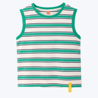 KIDS Relaxed Stripe Tank Top - Green