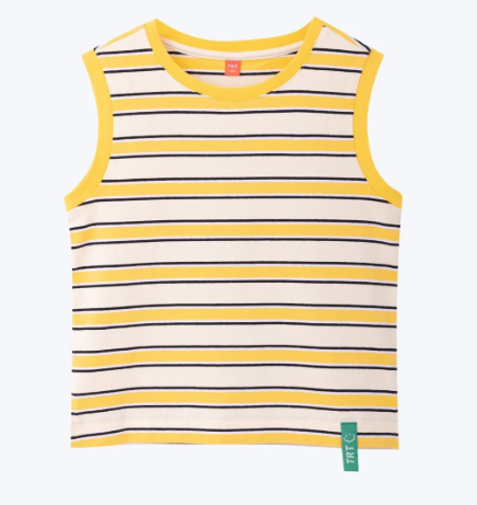 KIDS Relaxed Stripe Tank Top - Yellow